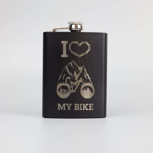 Piersiówka z grawerem dla Rowerzysty