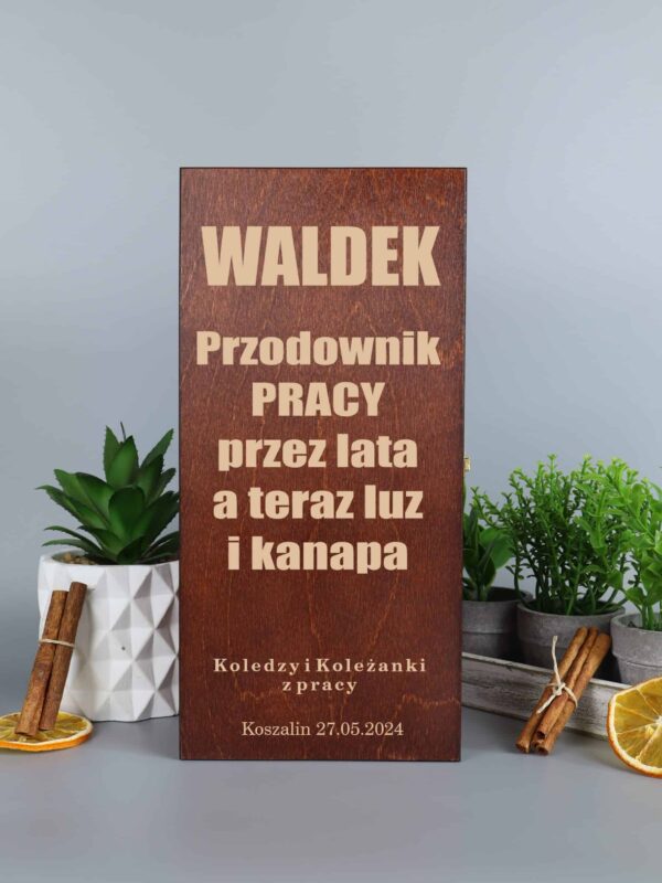 Personalizowana skrzynka na whisky
