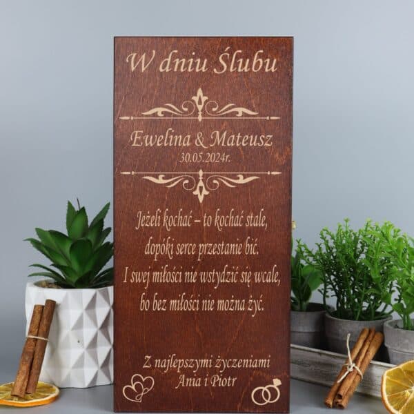 Prezenty z grawerem dla Nowożeńców