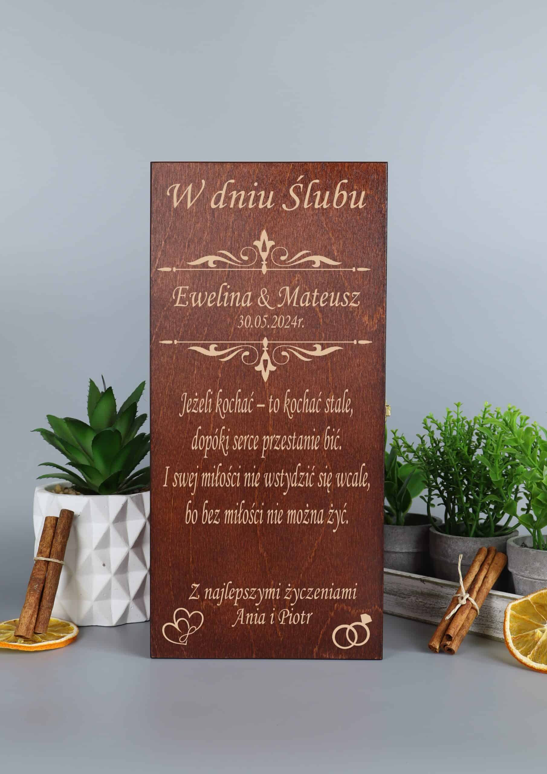 Prezenty z grawerem dla Nowożeńców