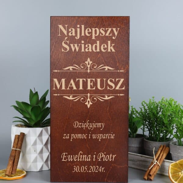 Prezent z grawerem dla Świadka