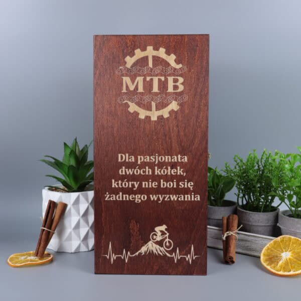 Personalizowana Skrzynka Na Whisky Dla Rowerzysty