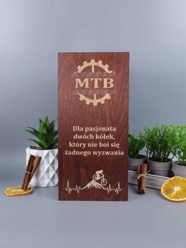 Personalizowana Skrzynka Na Whisky Dla Rowerzysty