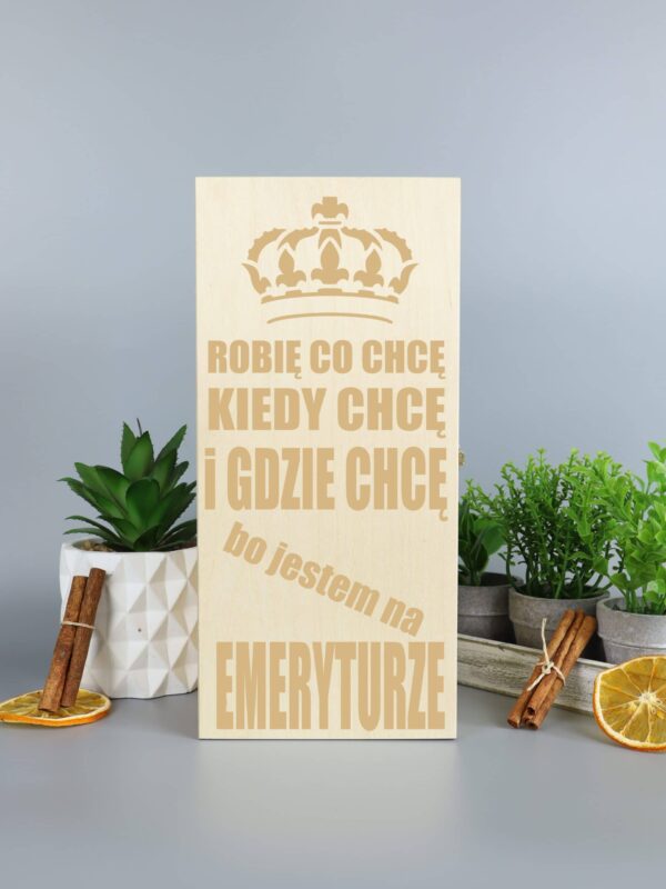 Personalizowany prezent skrzynka na whisky