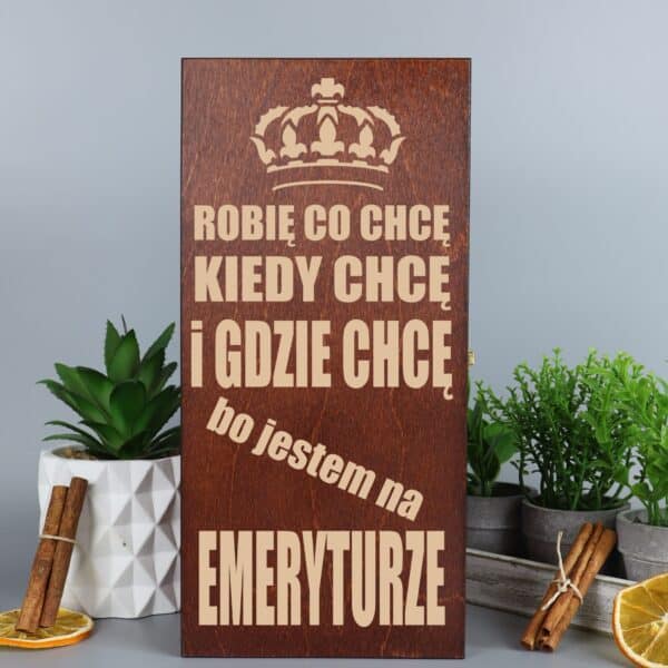 Personalizowany prezent skrzynka na whisky