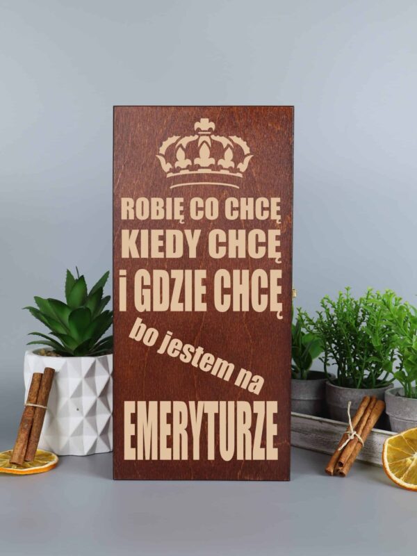 Personalizowany prezent skrzynka na whisky