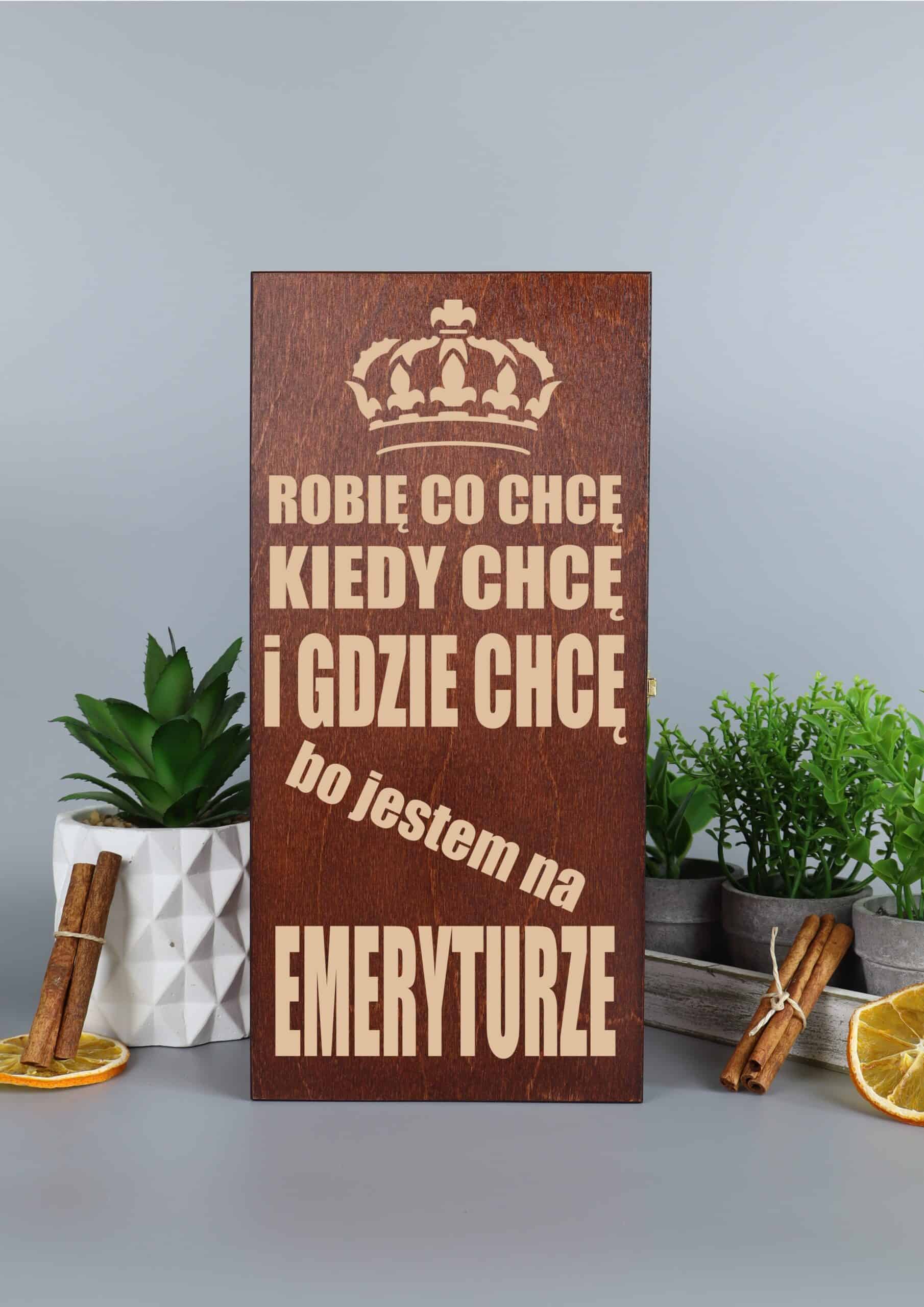 Personalizowany prezent skrzynka na whisky