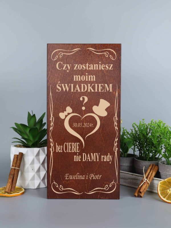 Prezent z grawerem Dla Świadka