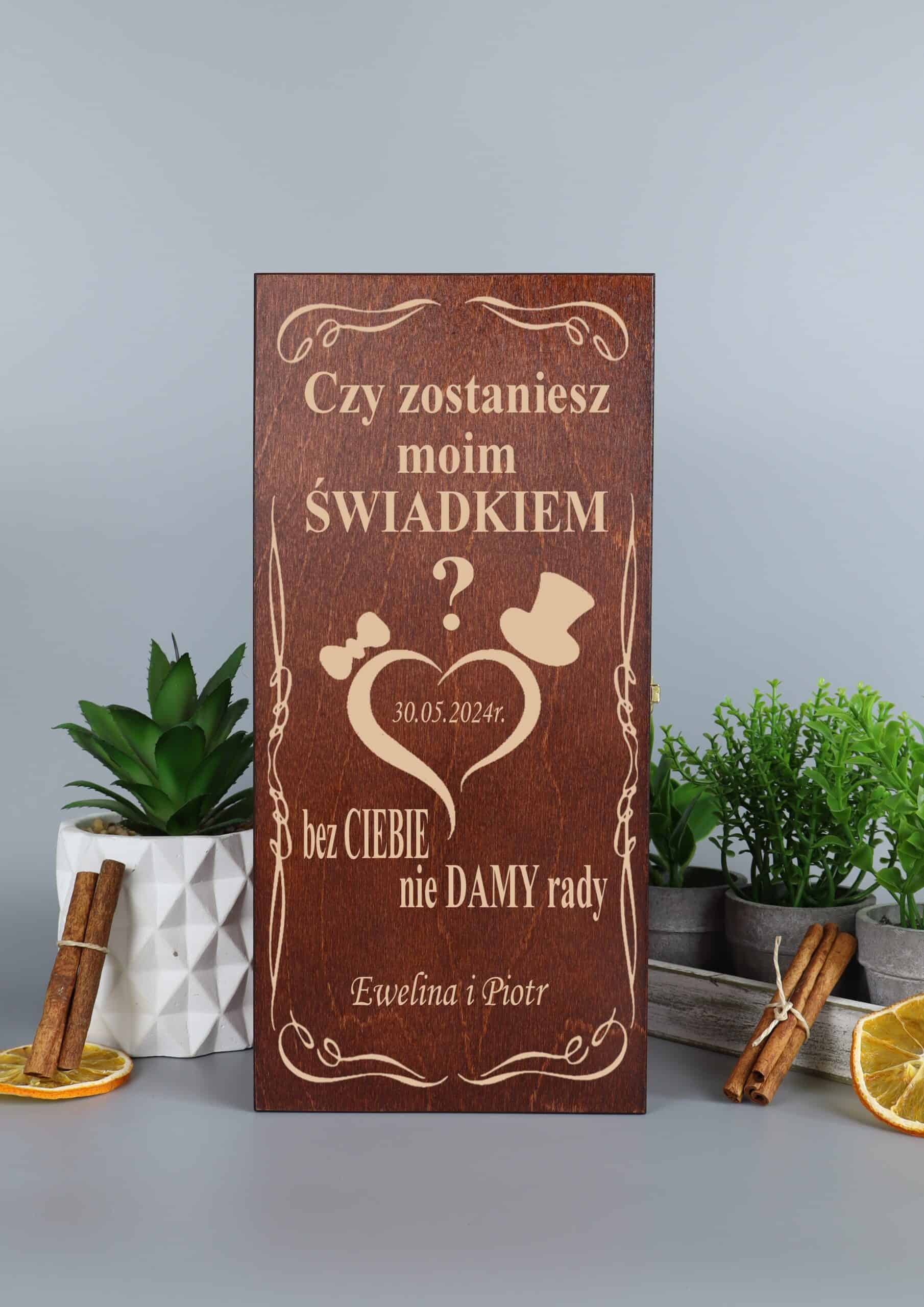 Prezent z grawerem Dla Świadka