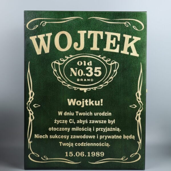 Personalizowana skrzynka na whisky