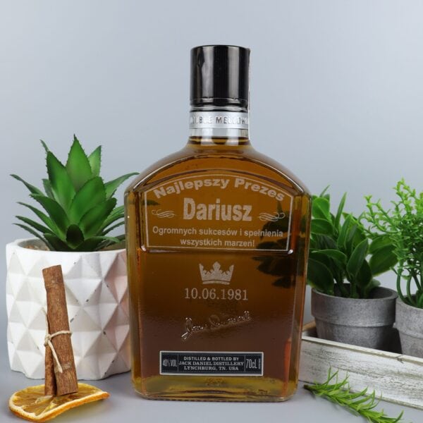 Personalizowany alkohol z grawerem dla prezesa