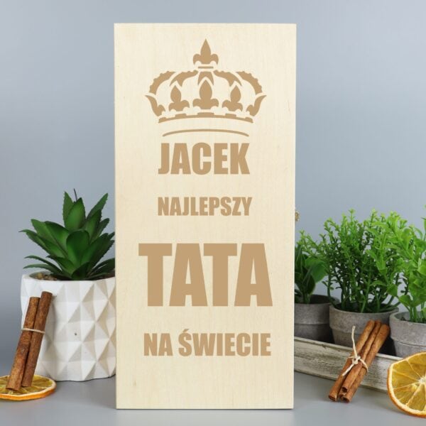 Personalizowany prezent skrzynka na whisky