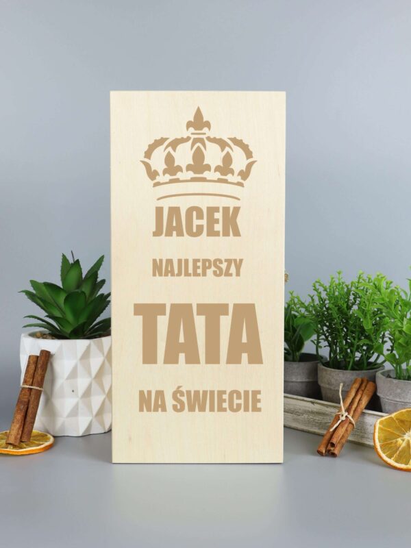 Personalizowany prezent skrzynka na whisky