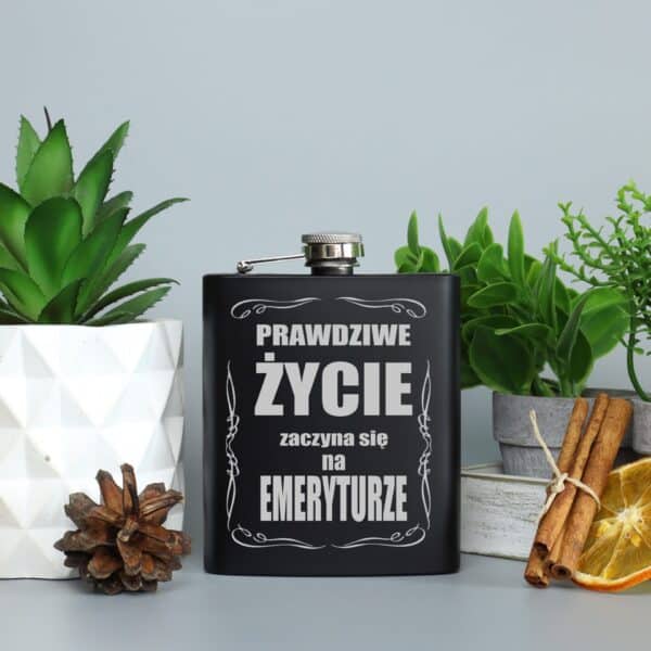 Personalizowana Piersiówka dla Emeryta