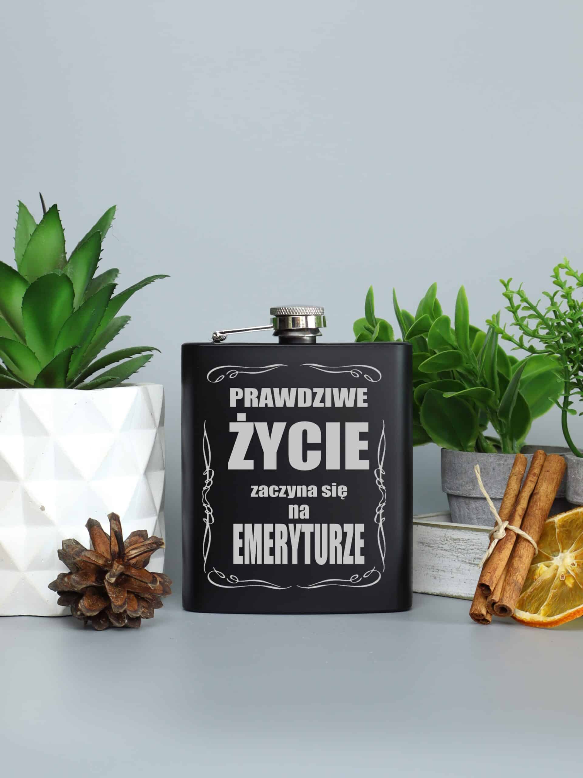 Personalizowana Piersiówka dla Emeryta