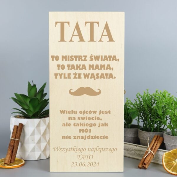 Prezent skrzynka na whisky dla taty
