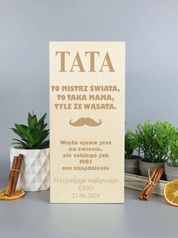 Prezent skrzynka na whisky dla taty