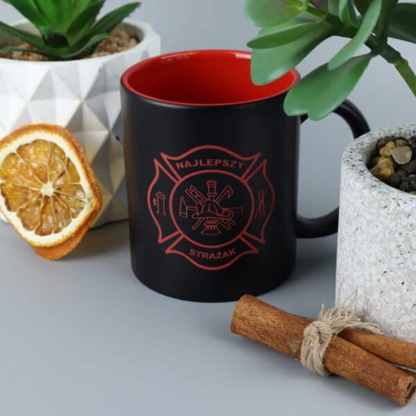 Prezent dla strażaka Kubek z grawerem