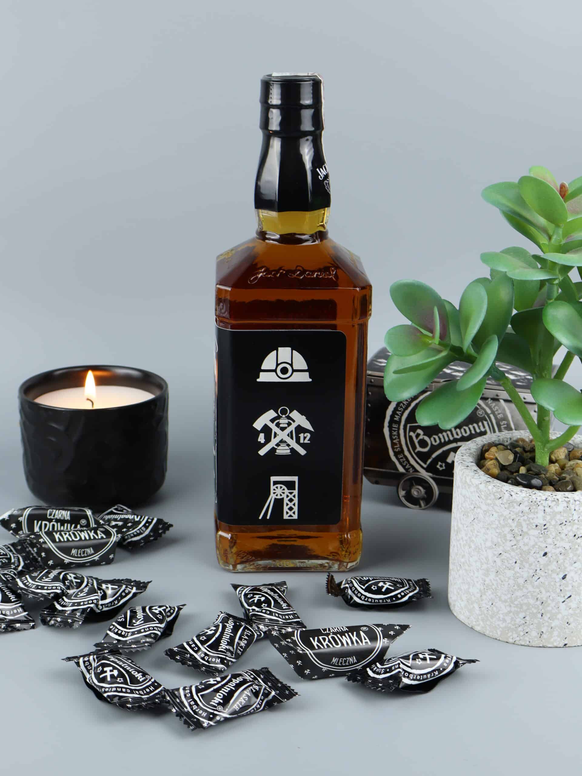 Alkohol z grawerem na barbórkę