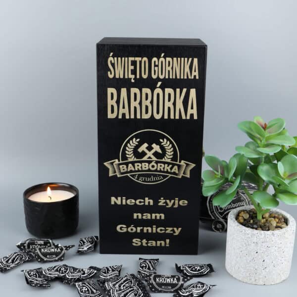 Personalizowany prezent skrzynka dla górnika