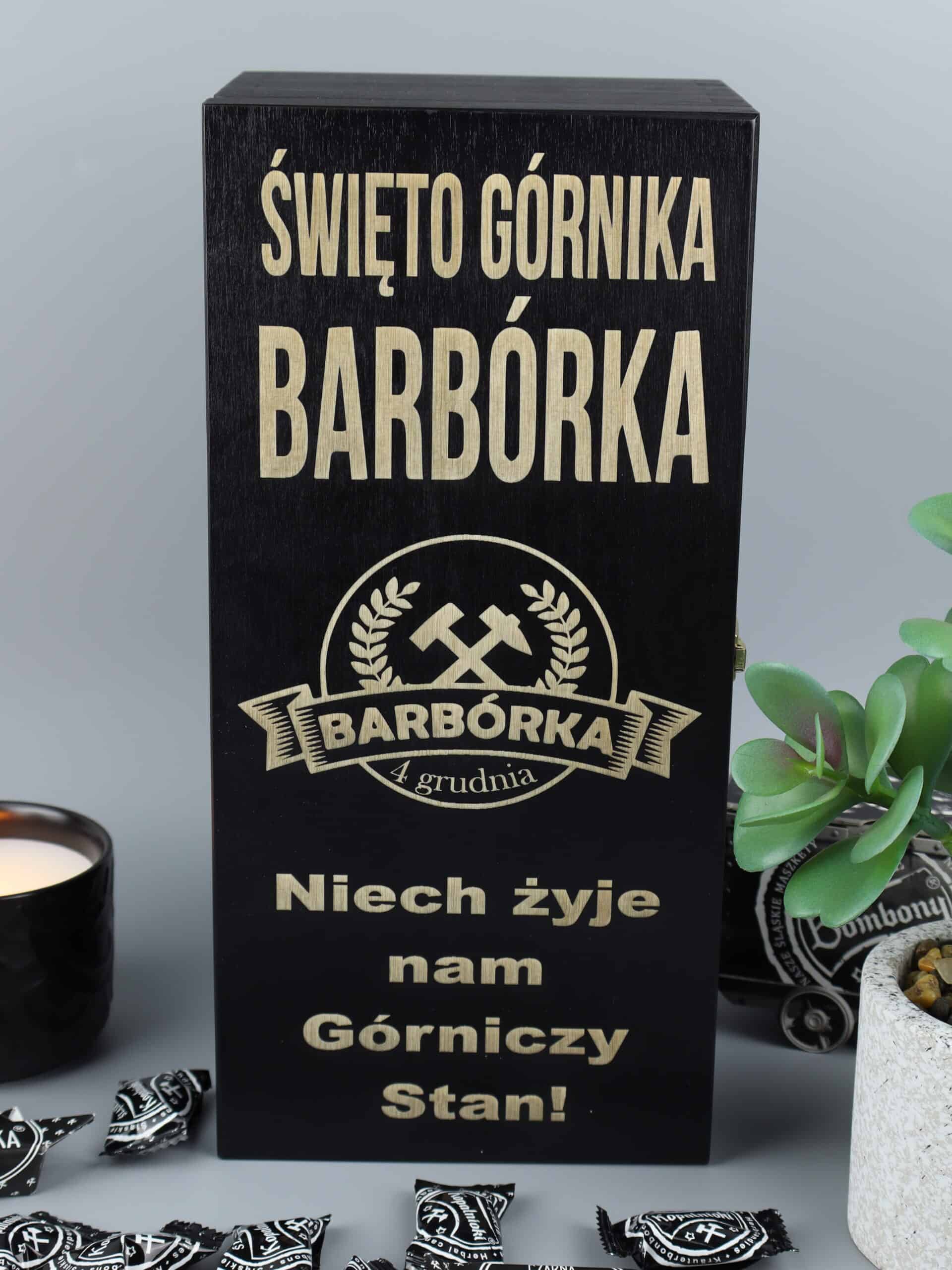 Personalizowany prezent skrzynka na barbórkę