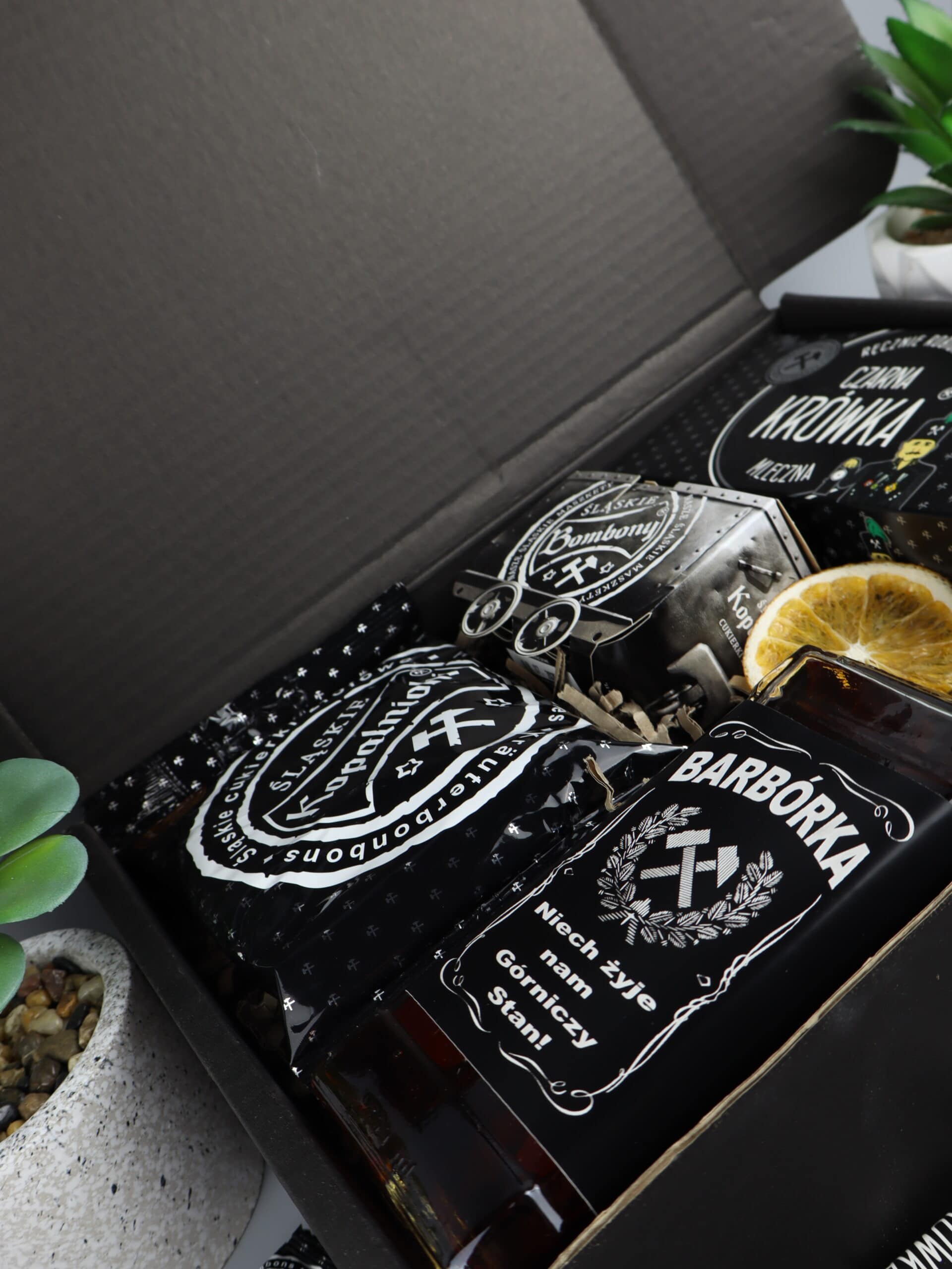 Prezent dla górnika z personalizowaną etykietą