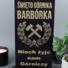 Skrzynka z grawerem na barbórkę
