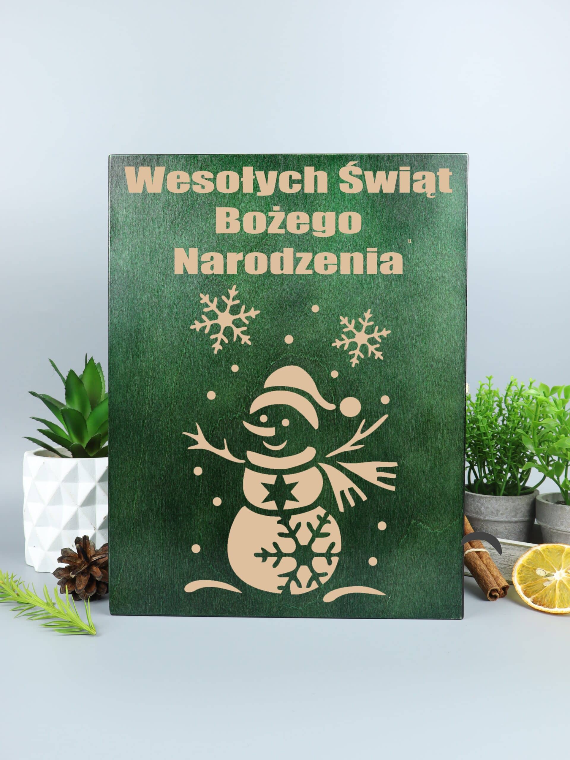 Personalizowana skrzynka na święta dla niego