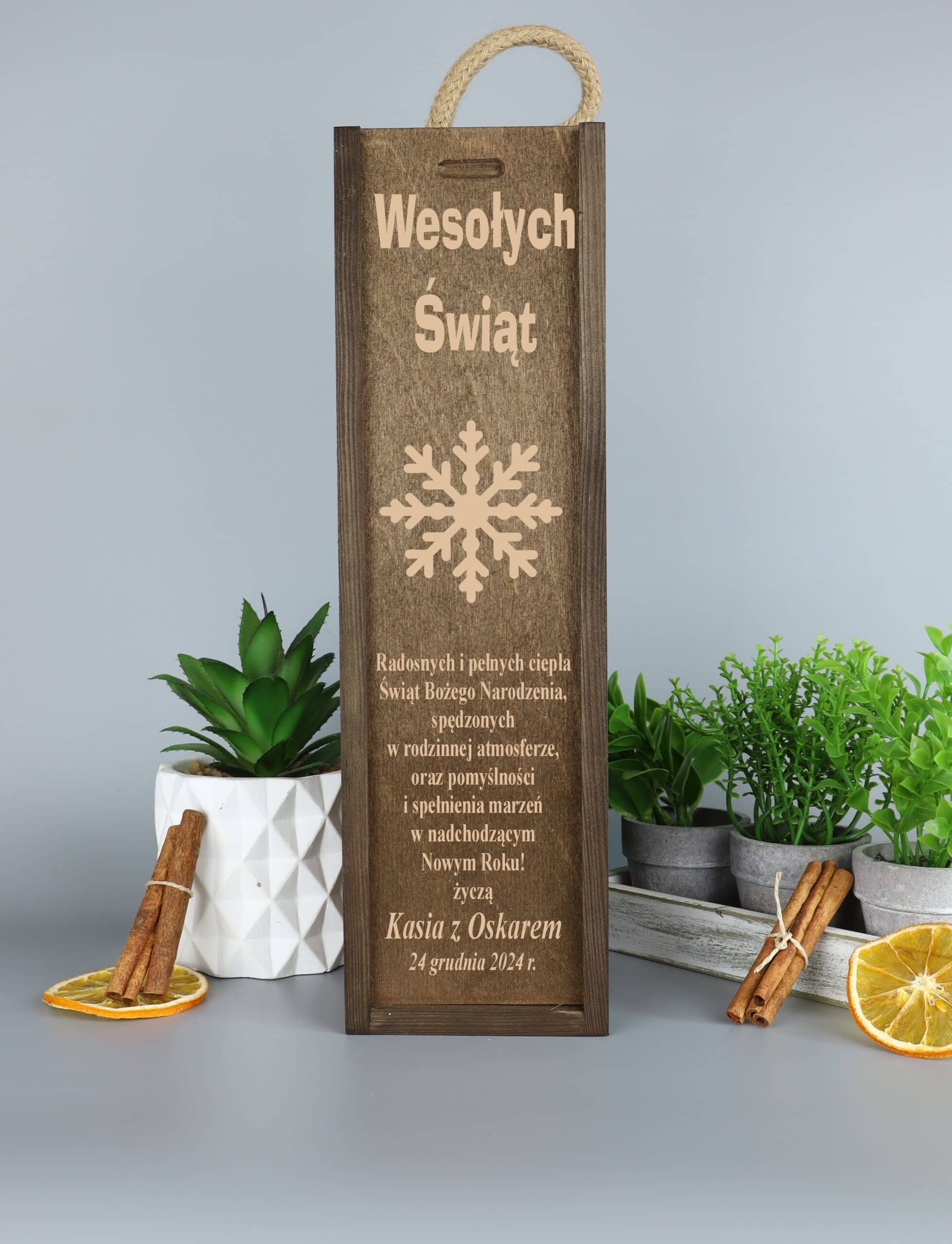 Personalizowana skrzynka na święta