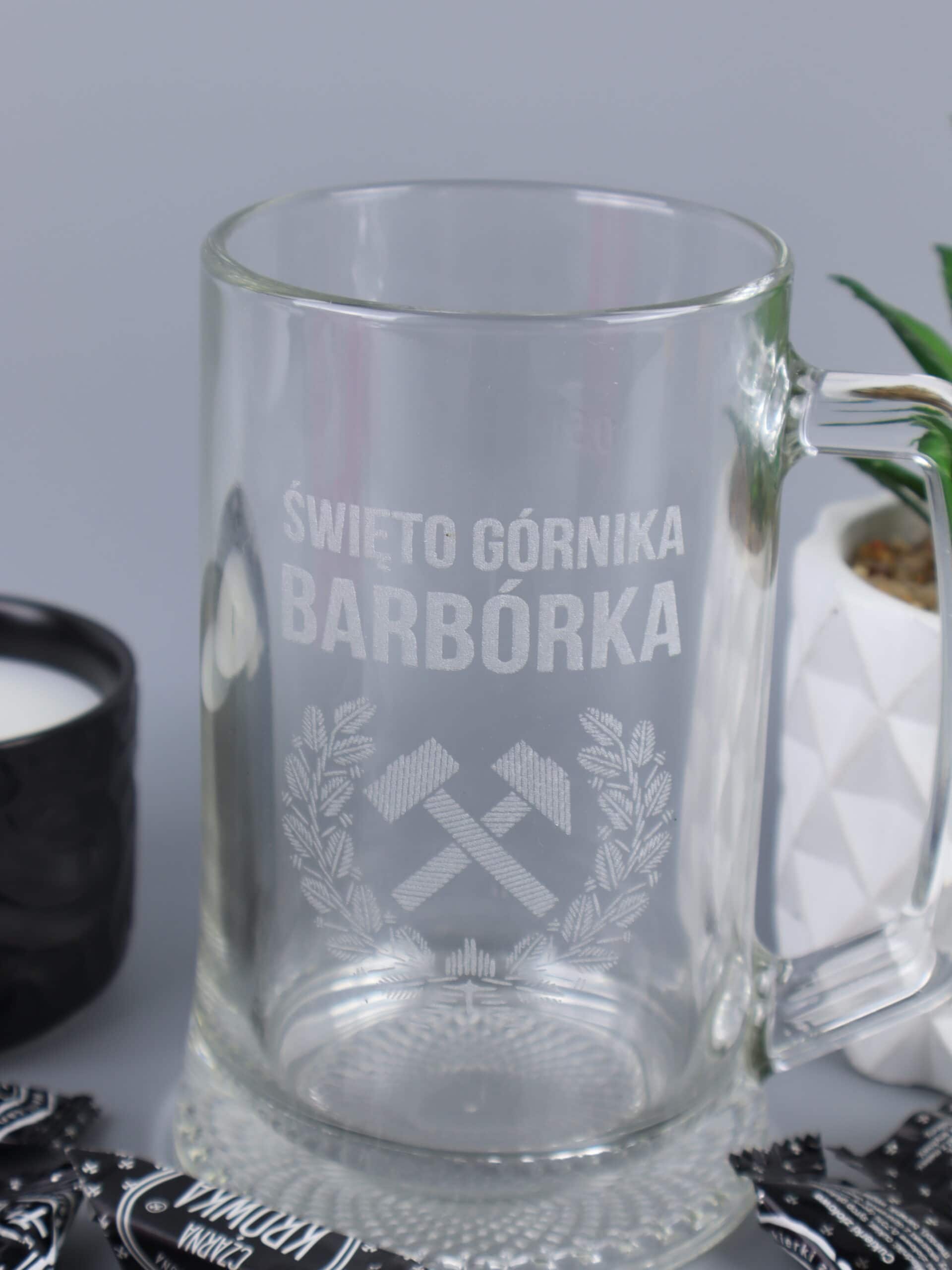 Kufel dla górnika na barbórkę