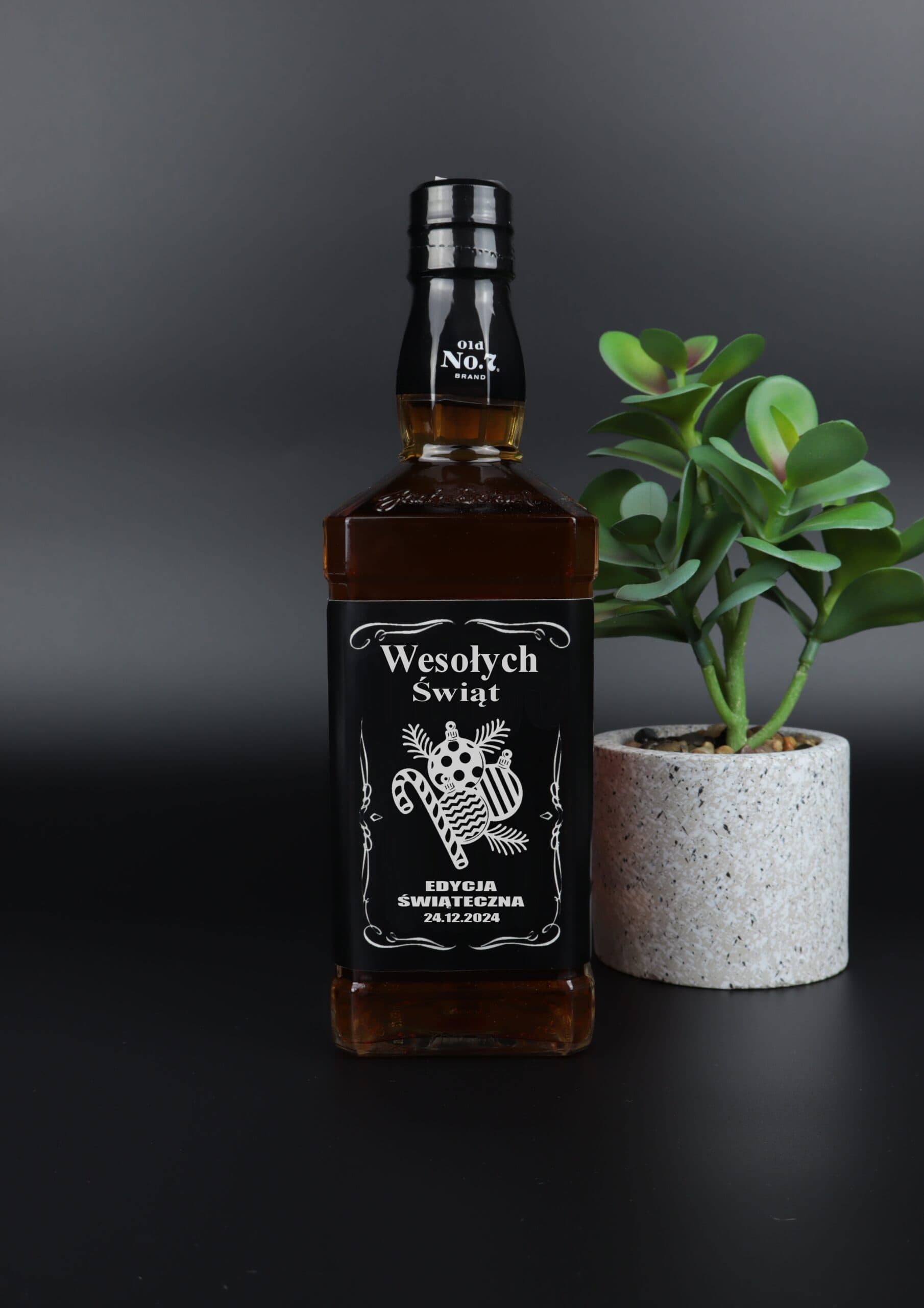 Whisky prezent na święta z grawerem