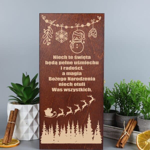 Skrzynka na whisky na święta dla niego