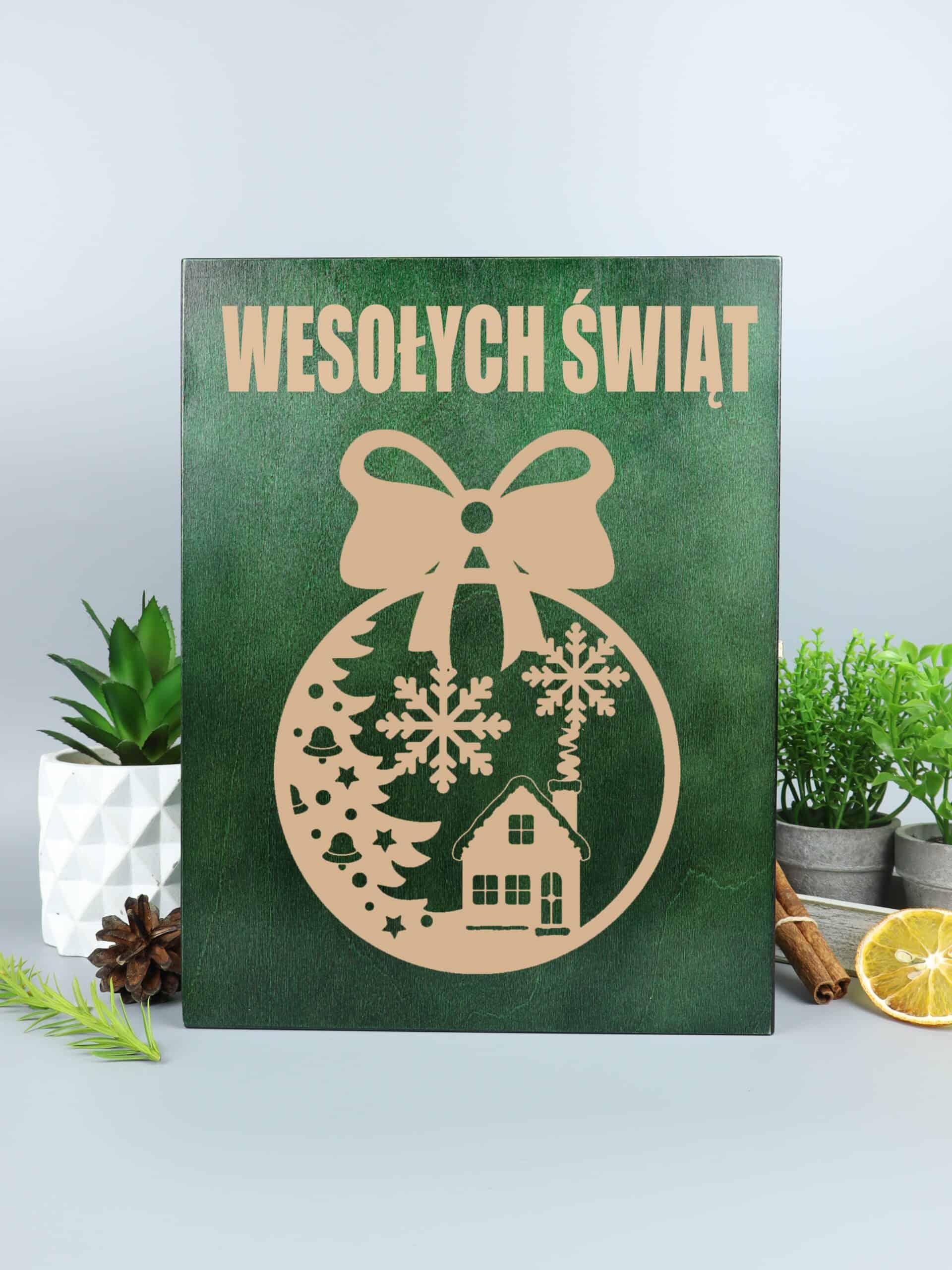 Skrzynka na whisky prezent na święta