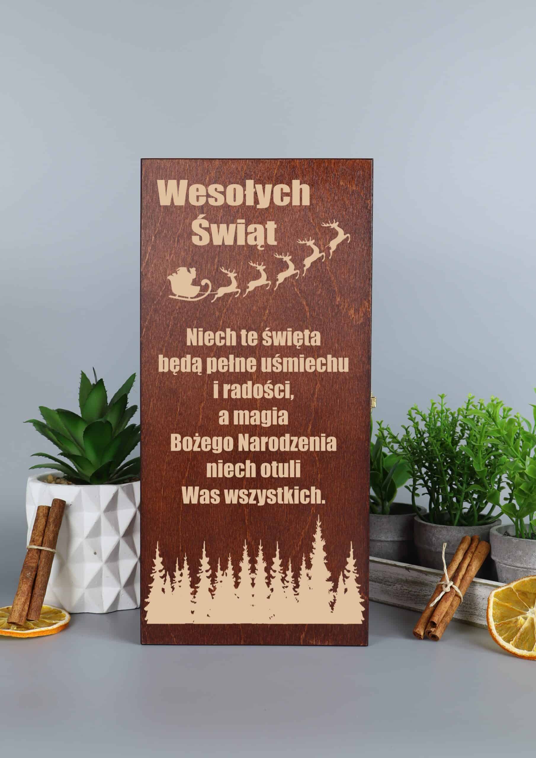 Skrzynka na whisky na święta