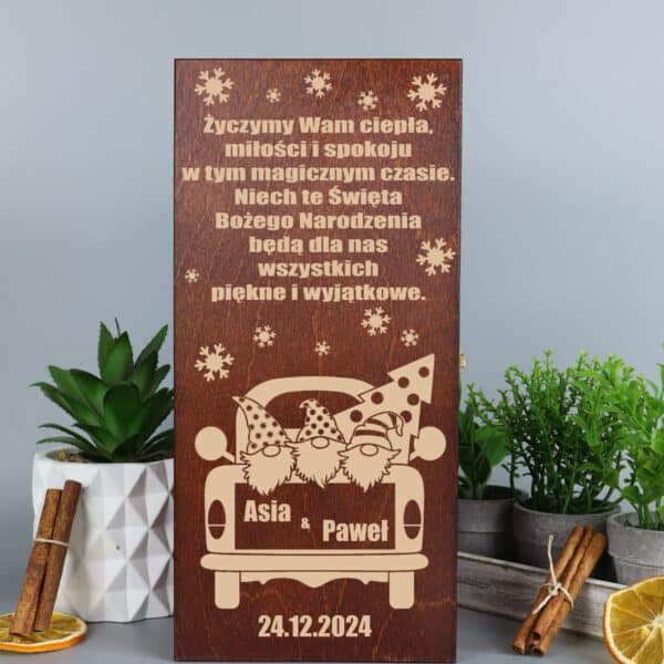 Skrzynka na whisky z grawerem