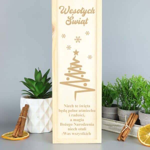 Skrzynka na wino z grawerem dla niej