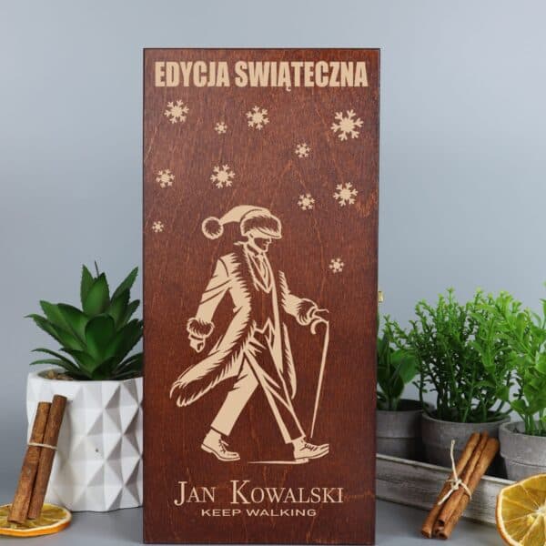 Skrzynka na whisky prezent na święta
