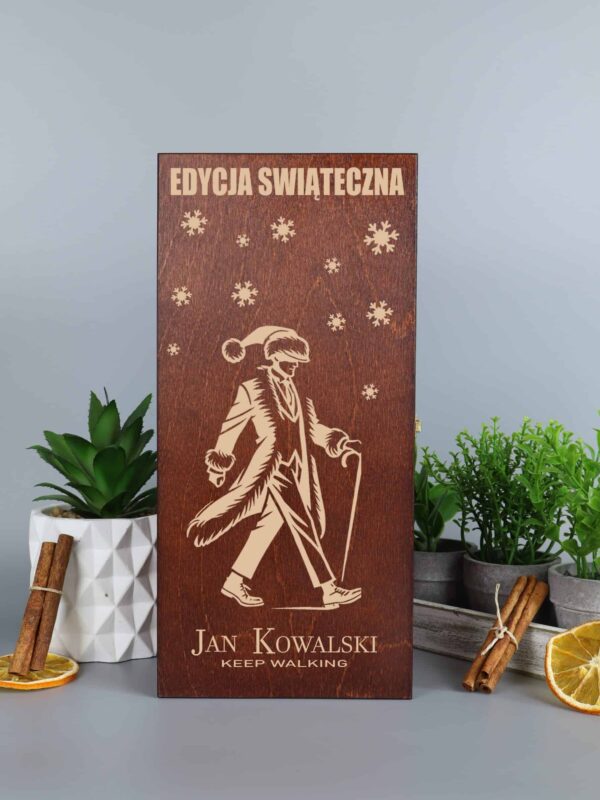 Skrzynka na whisky prezent na święta