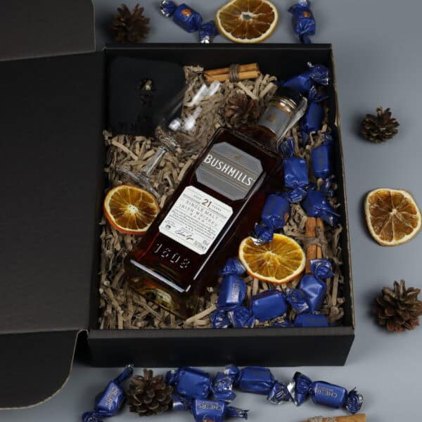 Elegancki zestaw z Bushmills 21 dla niego