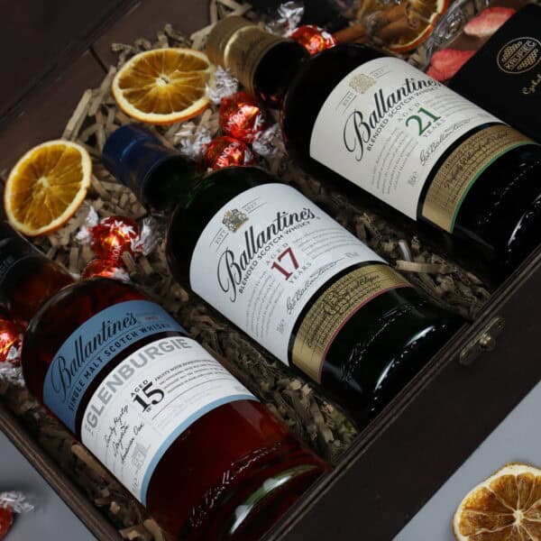 Ekskluzywny zestaw trzech Ballantine's