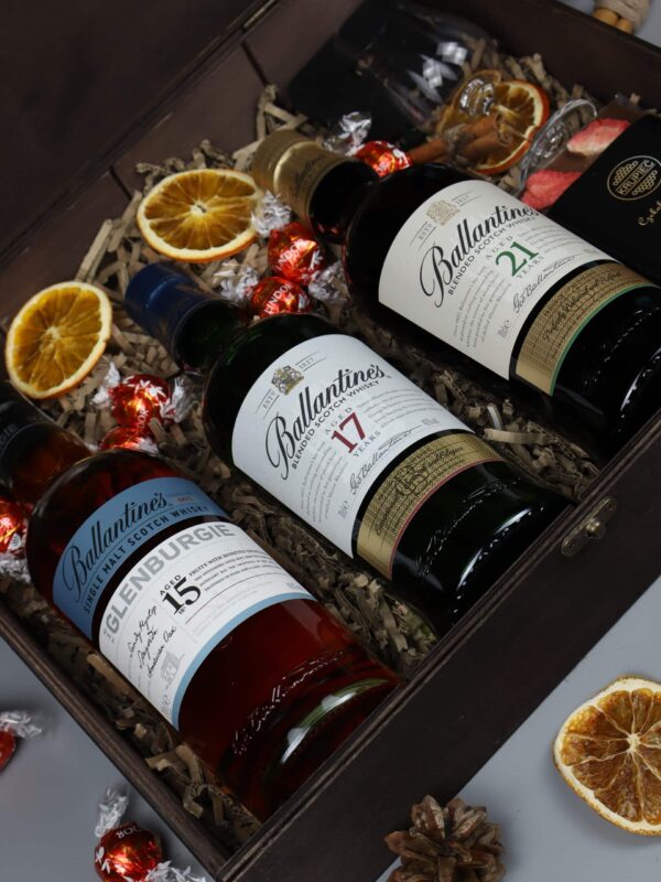 Ekskluzywny zestaw trzech Ballantine's