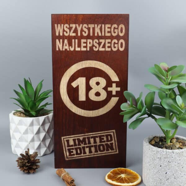 Skrzynka na whisky na 18 urodziny