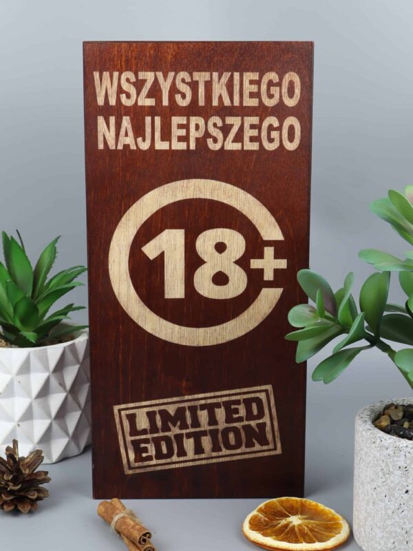 Skrzynka na whisky na 18 urodziny