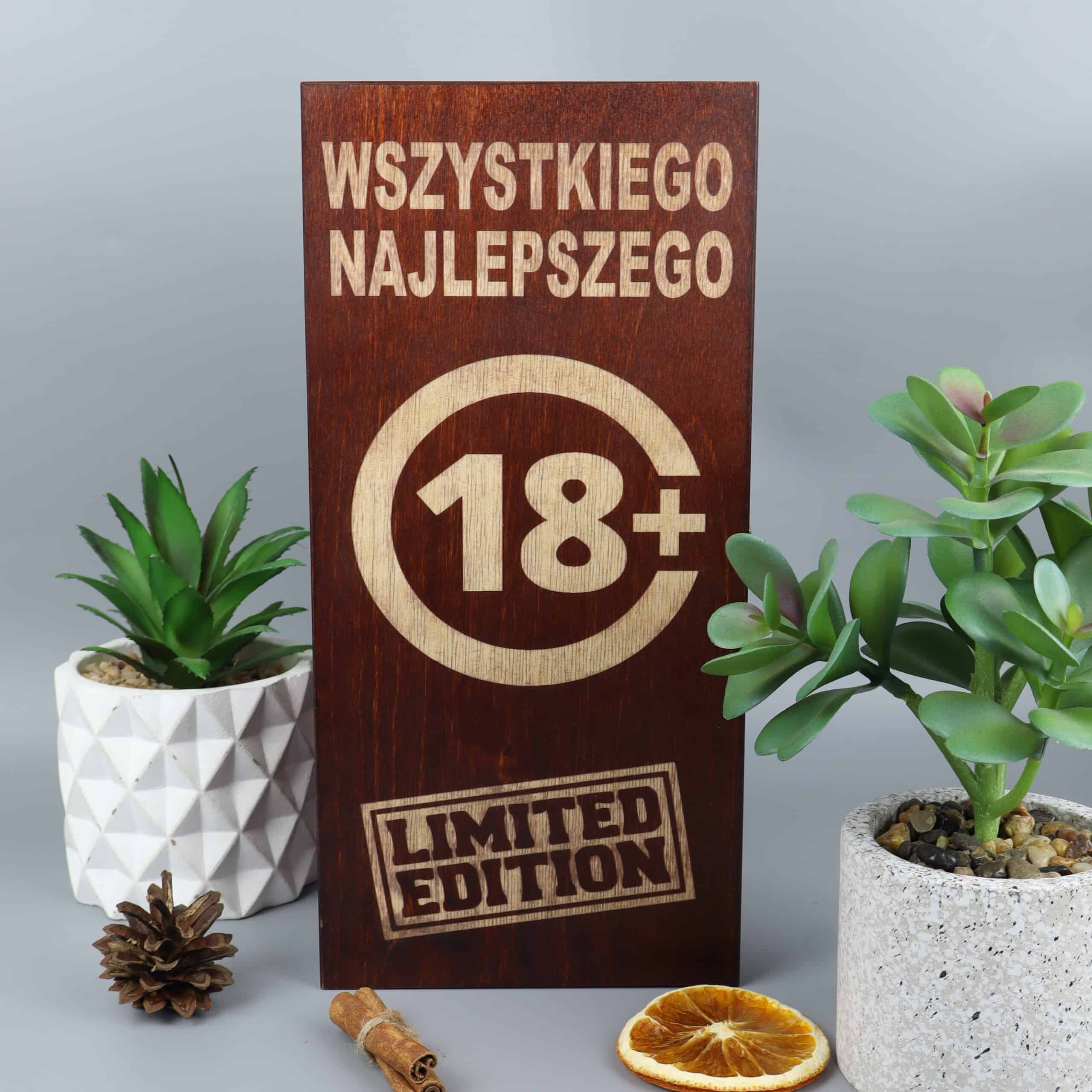 Skrzynka na whisky na 18 urodziny