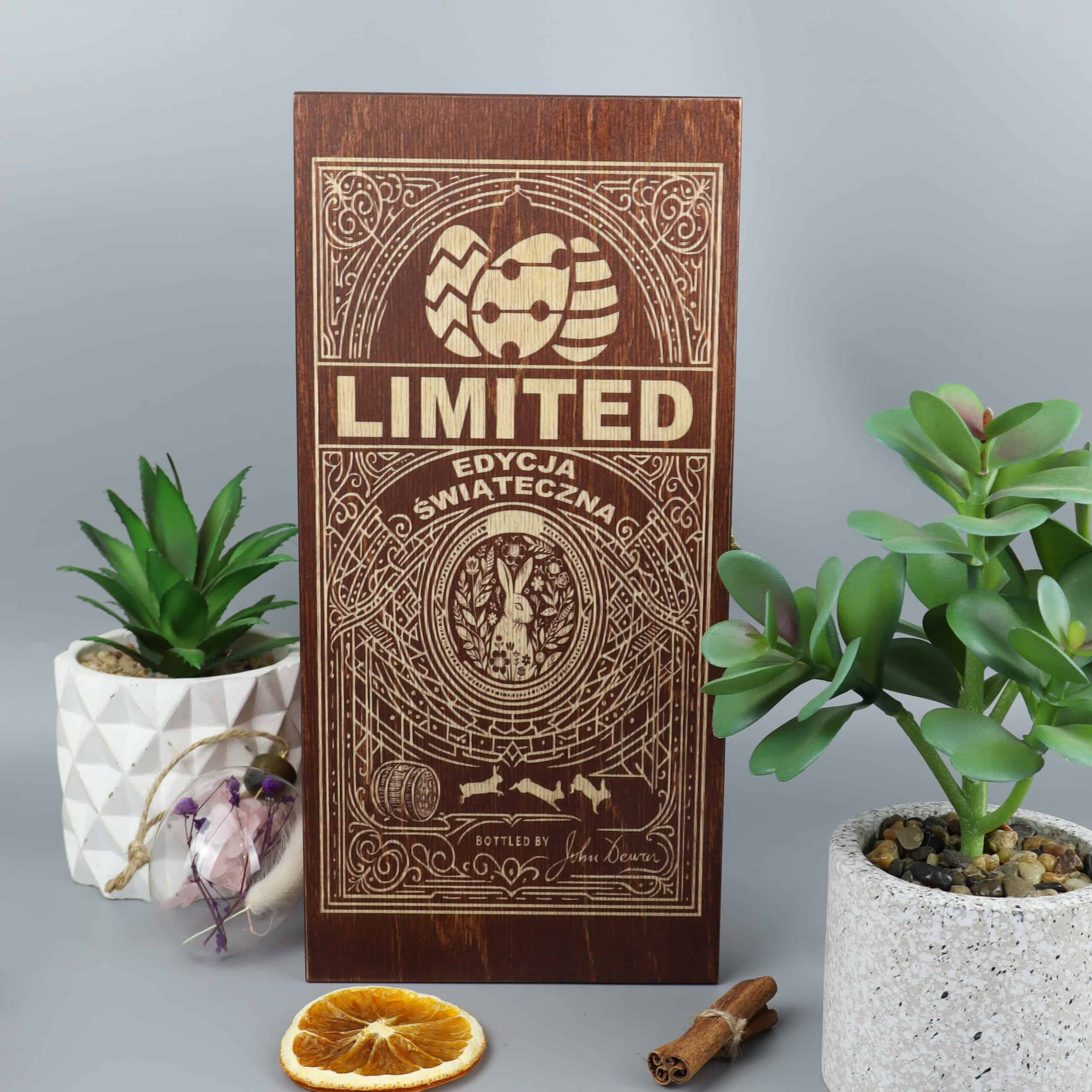 Skrzynka na whisky prezent Wielkanocny