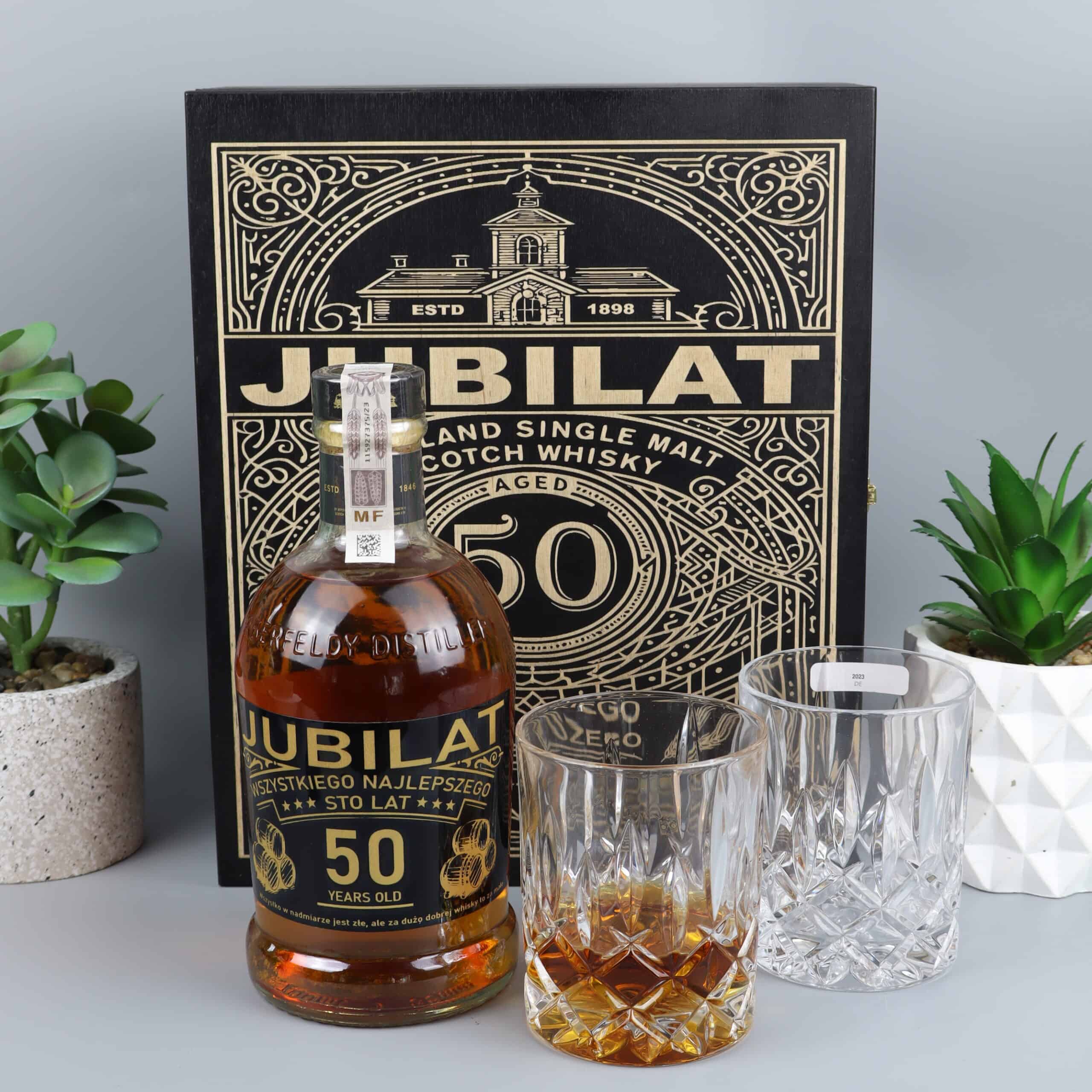 Zestaw dla mężczyzny z grawerem i szklankami