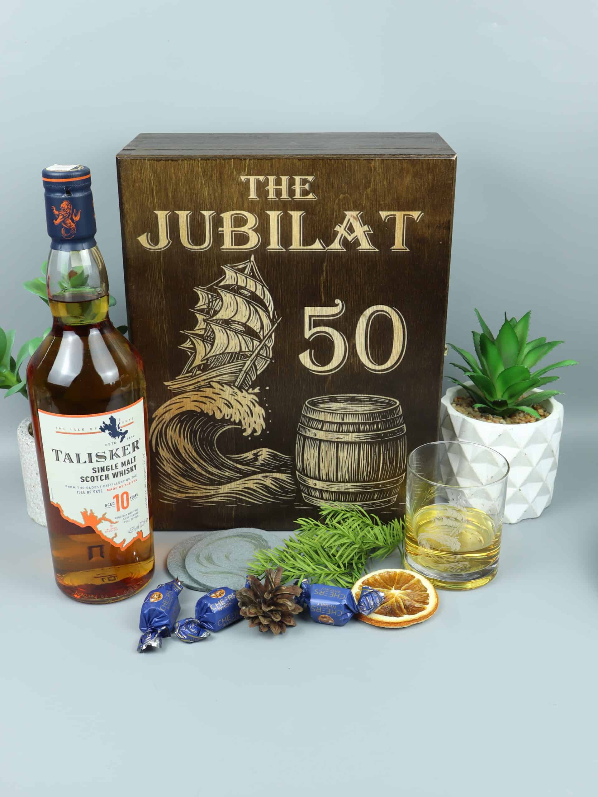 whisky z żaglowcem na prezent