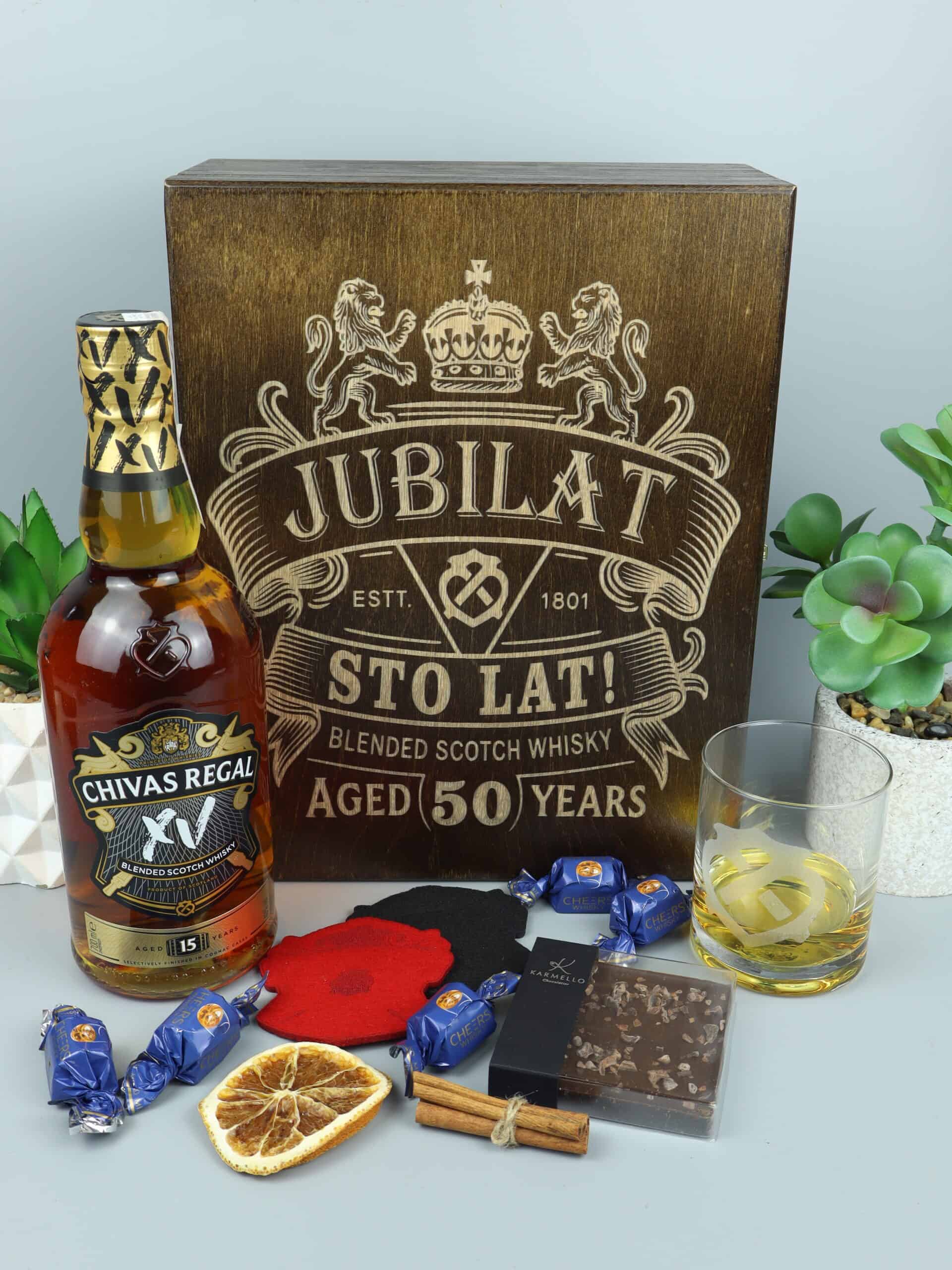 Chivas whisky w pudełku