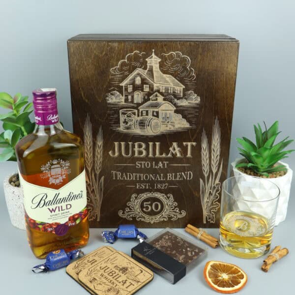 zestaw z whisky ballantines