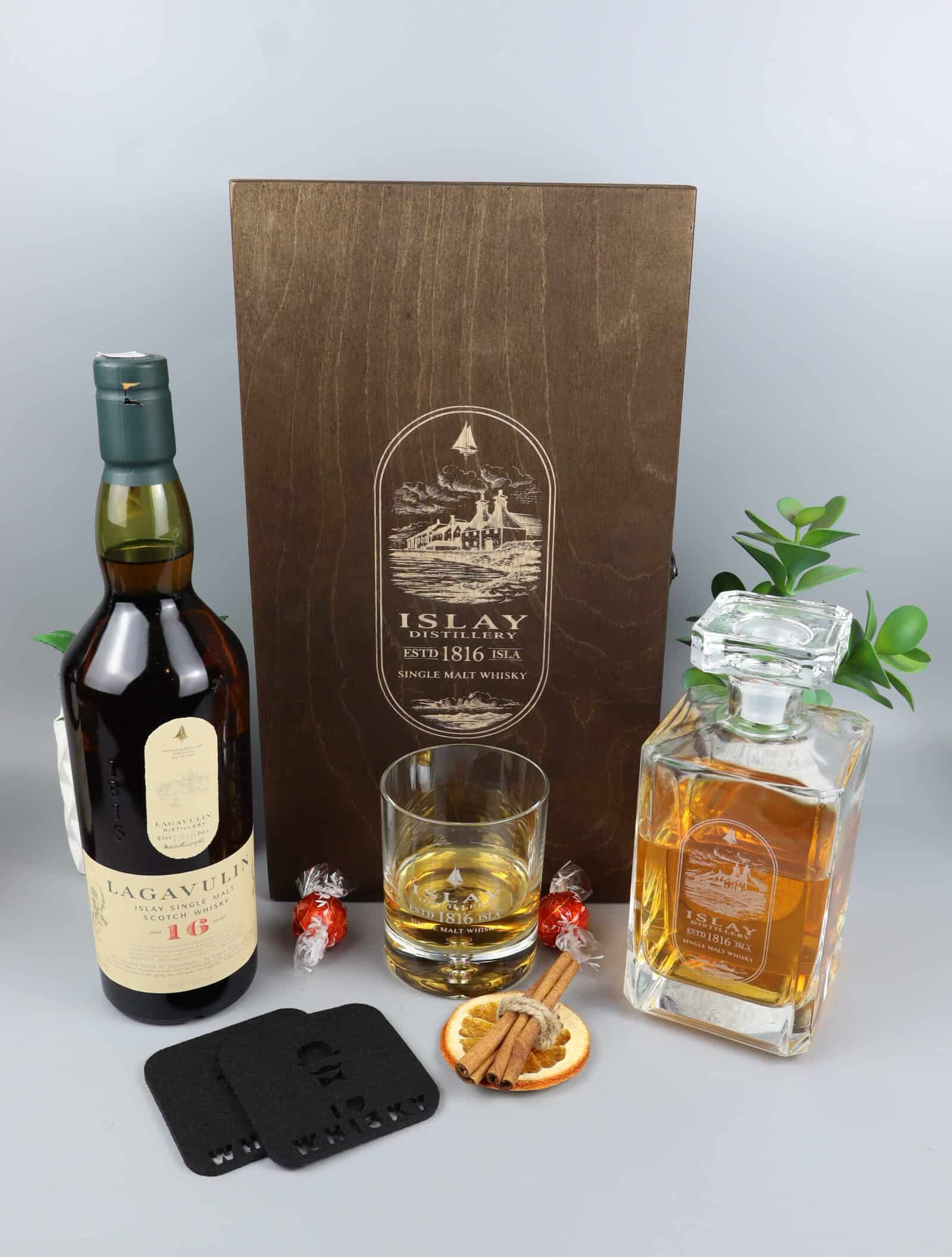 lagavulin z karafka zestaw